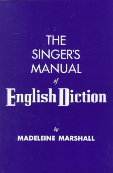 The Singer's Manual of English Diction cover