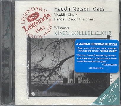 Haydn: Nelson Mass / Vivaldi: Gloria / Handel: Zadok the Priest