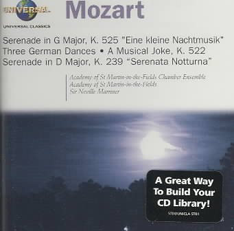 Mozart: Eine kleine Nachtmusik; A Musical Joke; Three German Dances; Serenata Notturna; Divertimento For Strings ("Salzburg Symphony")