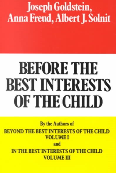 Before the Best Interests of the Child cover