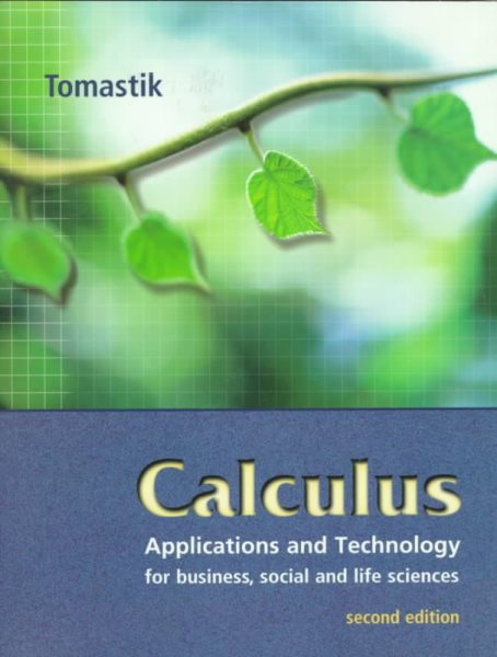 Calculus: Applications and Technology cover
