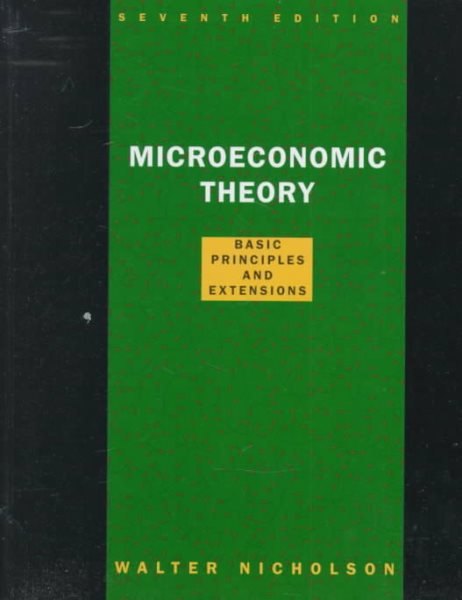 MICROECONOMIC THEORY,7E (The Dryden Press series in economics) cover