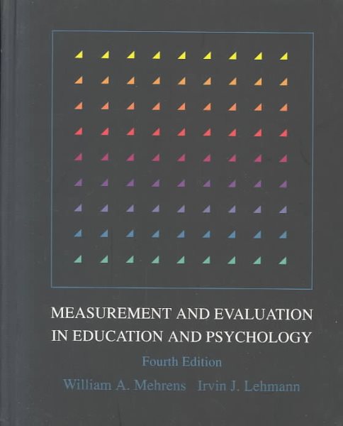 Measurement and Evaluation in Education and Psychology cover