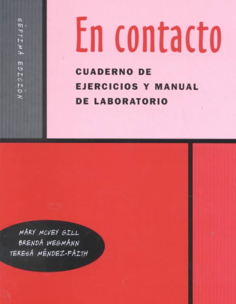 Workbook/Lab Manual for En contacto: Gramática en accion, 7th cover