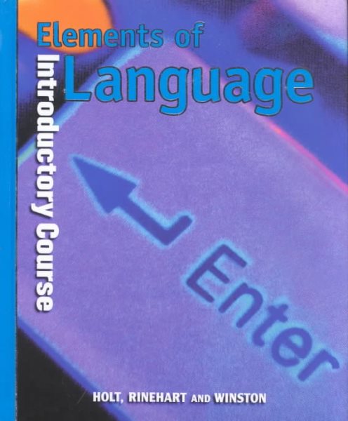 Elements of Language, Grade 6, Introductory Course cover