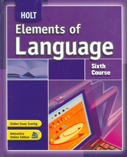 Elements of Language: Student Edition Sixth Course 2007 cover