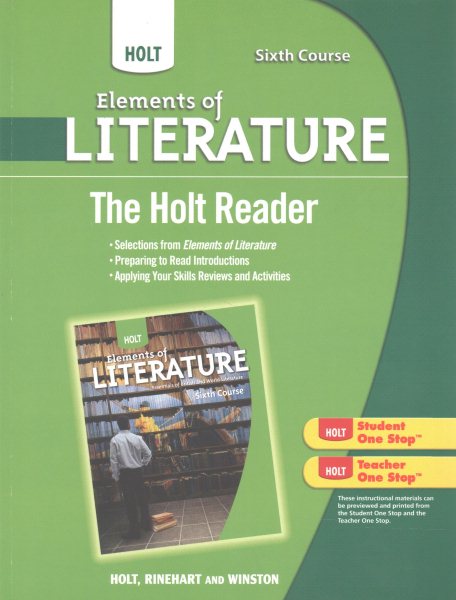 Holt Elements of Literature: The Holt Reader Sixth Course, British Literature cover