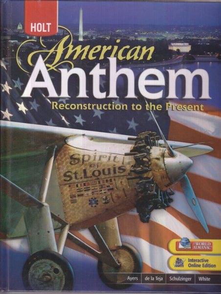 Holt American Anthem: Reconstruction to the Present cover