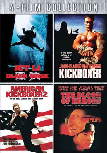 Four-Film Collection (Black Mask / Kickboxer / American Kickboxer 2 / The Blood of Heroes)