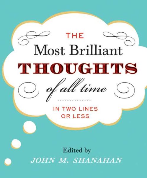 Most Brilliant Thoughts of All Time (In Two Lines or Less), The cover