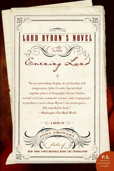 Lord Byron's Novel: The Evening Land cover