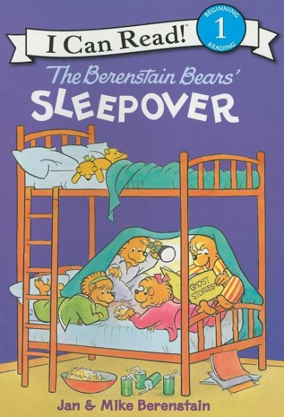 The Berenstain Bears' Sleepover (I Can Read Level 1) cover