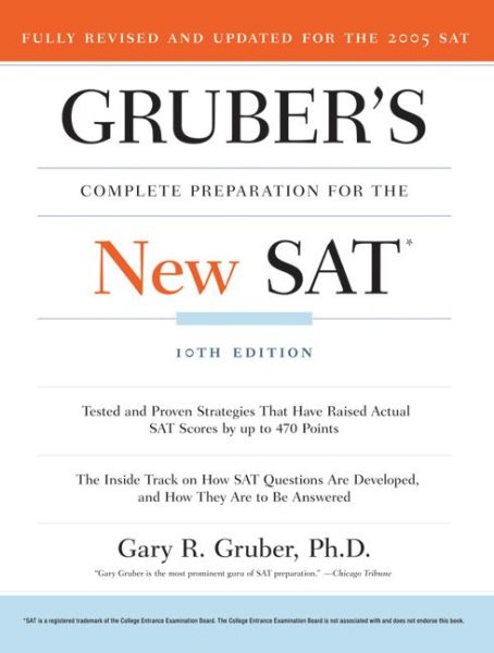 Gruber's Complete Preparation for the New SAT, 10th Edition cover
