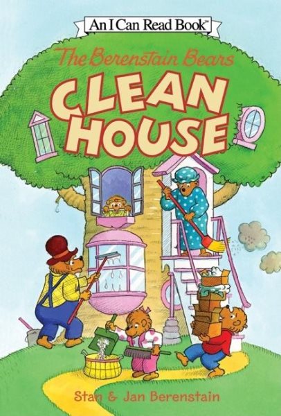 The Berenstain Bears Clean House (I Can Read Level 1) cover