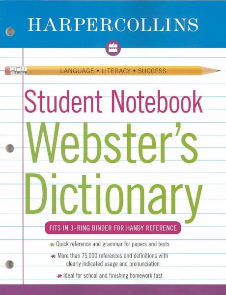 Harpercollins Student Notebook Webster's Dictionary (Collins Language) cover