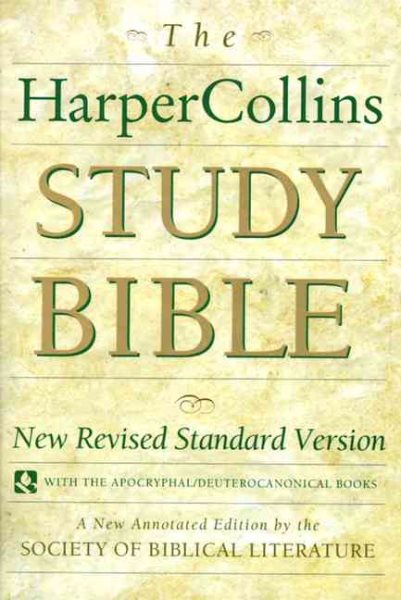 HarperCollins Study Bible: New Revised Standard Version (with the Apocryphal/Deuterocanonical Books) cover