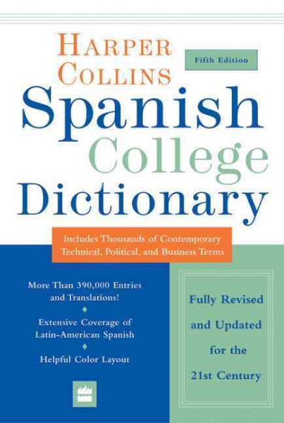 HarperCollins Spanish College Dictionary 5th Edition (Collins Language) cover