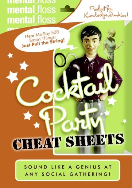 Mental Floss: Cocktail Party Cheat Sheets cover