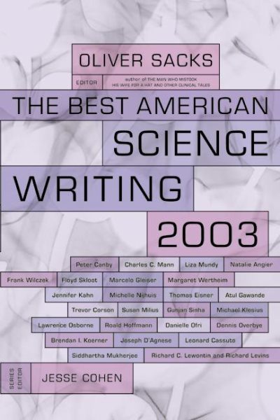 The Best American Science Writing 2003 cover
