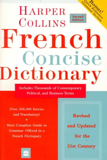 Collins French Concise Dictionary, 2e (HarperCollins Concise Dictionaries) (English and French Edition)