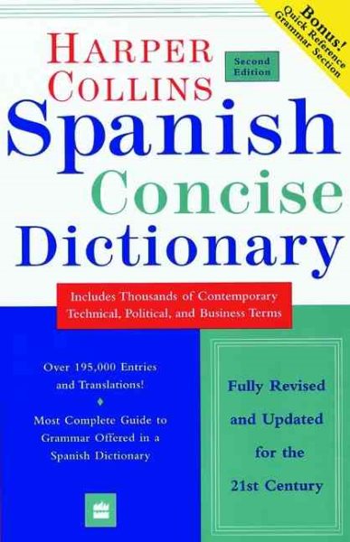 Collins Spanish Concise Dictionary, 2e (HarperCollins Concise Dictionaries) (English and Spanish Edition) cover