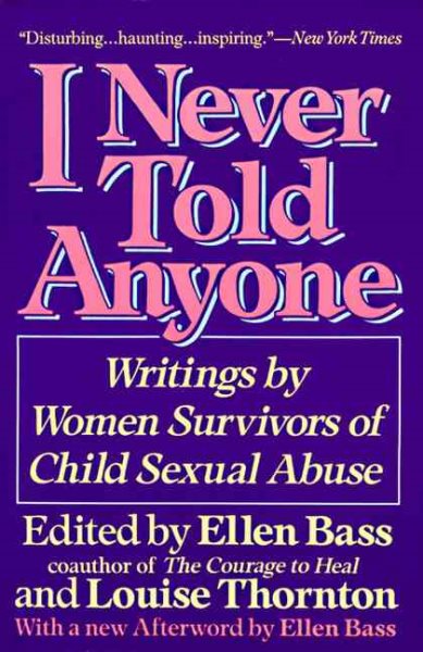 I Never Told Anyone: Writings by Women Survivors of Child Sexual Abuse cover