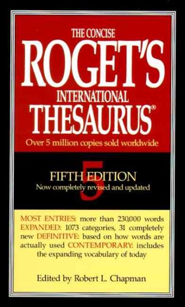 The Concise Roget's International Thesaurus (5th Edition) cover