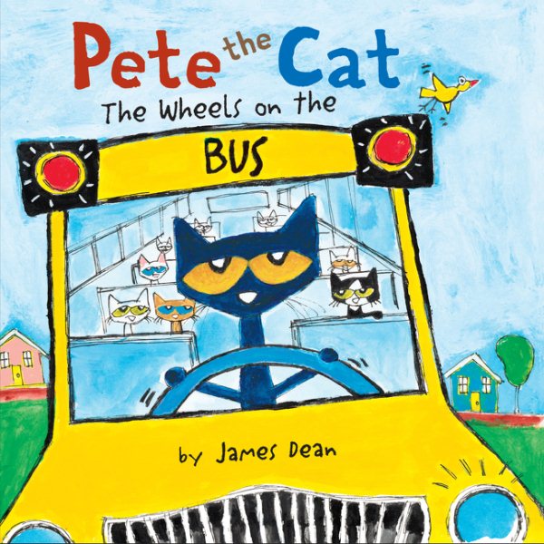 Pete the Cat: The Wheels on the Bus Board Book cover