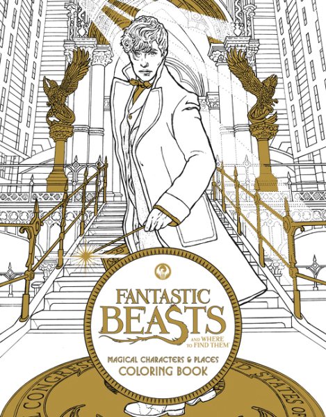 Fantastic Beasts and Where to Find Them: Magical Characters and Places Coloring Book cover