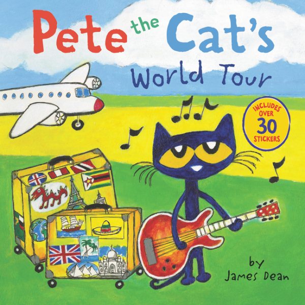 Pete the Cat's World Tour: Includes Over 30 Stickers! cover