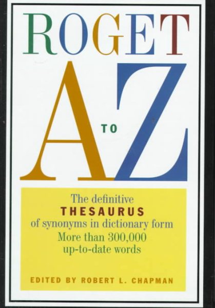 Roget A to Z cover