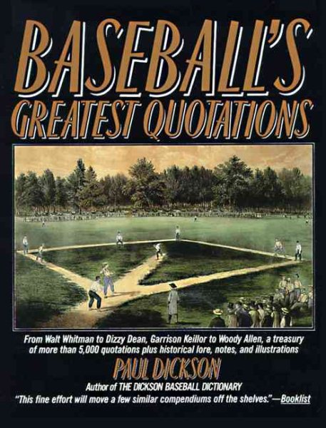 Baseball's Greatest Quotations cover