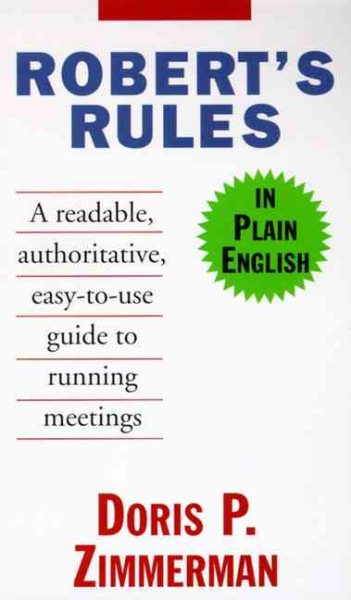 Robert's Rules in Plain English cover