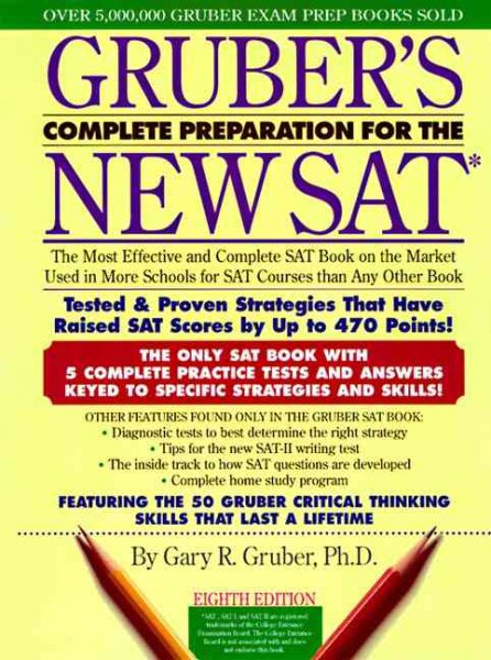 Gruber's Complete Preparation for the New SAT 8E (GRUBER'S COMPLETE PREPARATION FOR THE SAT) cover