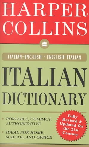HarperCollins Italian Dictionary: Italian-English/English-Italian cover