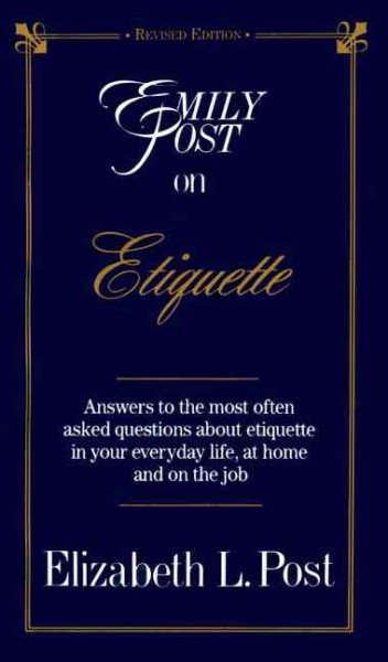 Emily Post on Etiquette cover