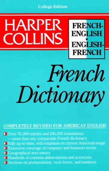 Harper Collins French Dictionary/French-English English-French: College Edition cover