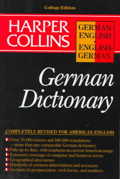 Harper Collins German Dictionary/German-English English-German (German Edition) cover