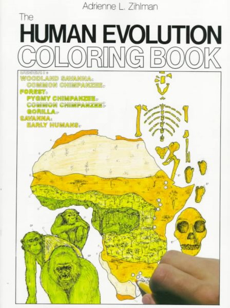 The Human Evolution Coloring Book cover
