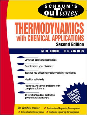 Schaum's Outline of Thermodynamics With Chemical Applications (Schaum's Outline Series) cover