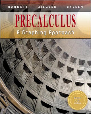 Precalculus: A Graphing Approach cover