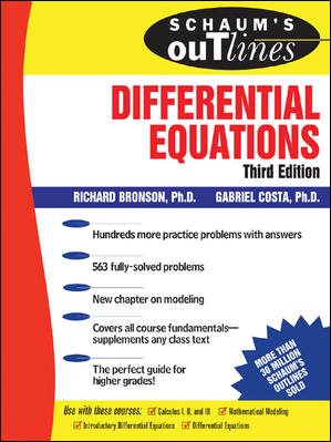 Schaum's Outline of Differential Equations cover