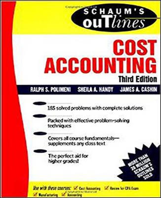 Schaum's Outline of Cost Accounting, 3rd, Including 185 Solved Problems cover
