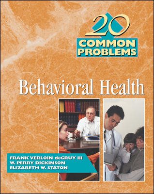 20 Common Problems in Behavioral Health cover