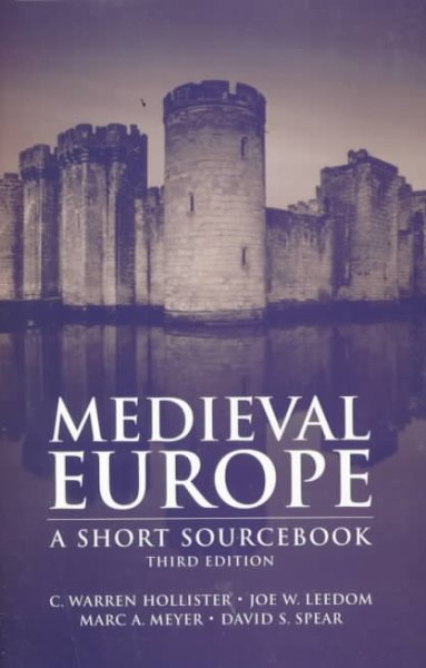 Medieval Europe: A Short Source Book cover