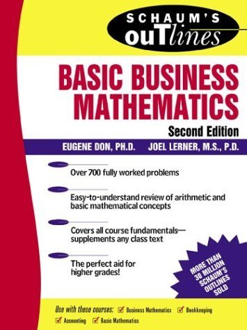 Schaum's Outline of Basic Business Mathematics cover