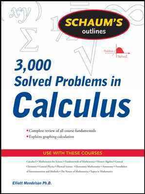 3,000 Solved Problems in Calculus cover