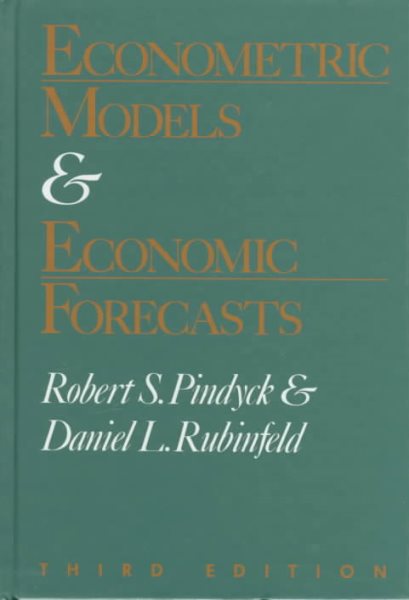 Econometric Models and Economic Forecasts cover