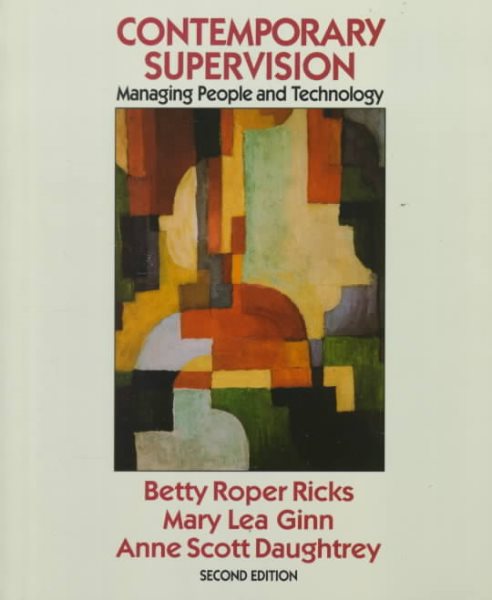 Contemporary Supervision: Managing People and Technology (MCGRAW HILL SERIES IN MANAGEMENT) cover