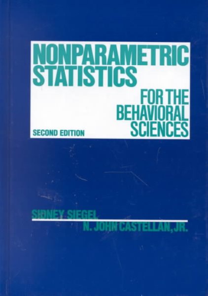 Nonparametric Statistics for The Behavioral Sciences cover